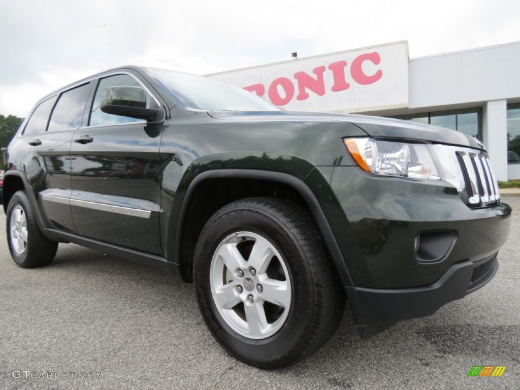 2011 Grand Cherokee Laredo X Package - Natural Green Pearl / Dark Graystone/Medium Graystone photo #1
