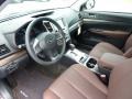  2013 Outback Saddle Brown Interior 