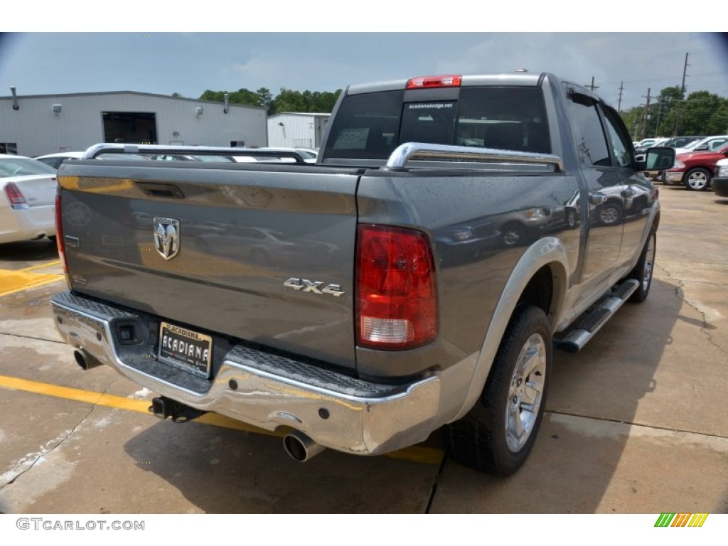 2010 Ram 1500 Laramie Crew Cab 4x4 - Mineral Gray Metallic / Dark Slate Gray photo #5