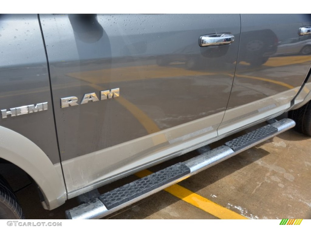 2010 Ram 1500 Laramie Crew Cab 4x4 - Mineral Gray Metallic / Dark Slate Gray photo #13