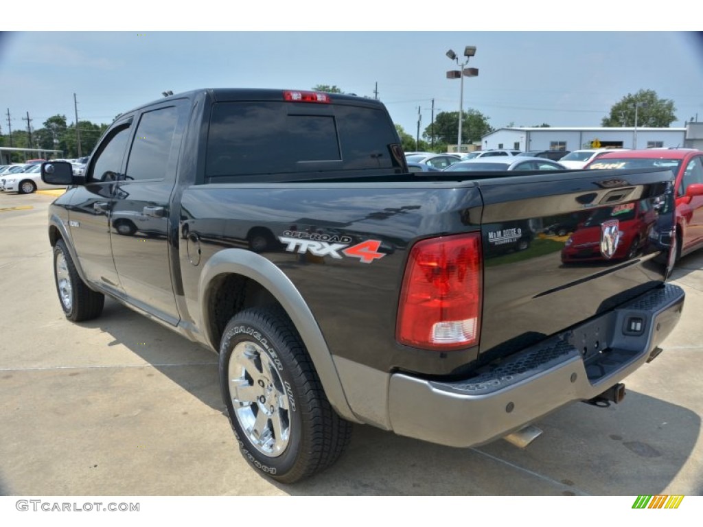 2009 Ram 1500 TRX4 Crew Cab 4x4 - Brilliant Black Crystal Pearl / Dark Slate/Medium Graystone photo #3