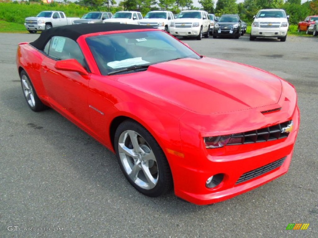 Victory Red 2013 Chevrolet Camaro SS/RS Convertible Exterior Photo #69269316