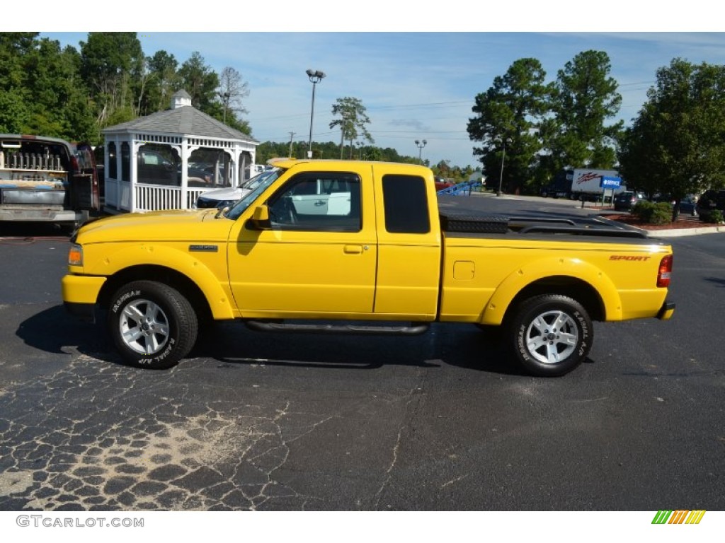 Screaming Yellow 2006 Ford Ranger Sport SuperCab Exterior Photo #69273246
