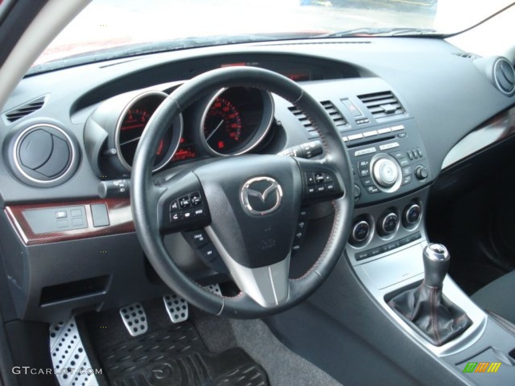 Black/Red Interior 2010 Mazda MAZDA3 MAZDASPEED3 Sport 5 Door Photo #69275479