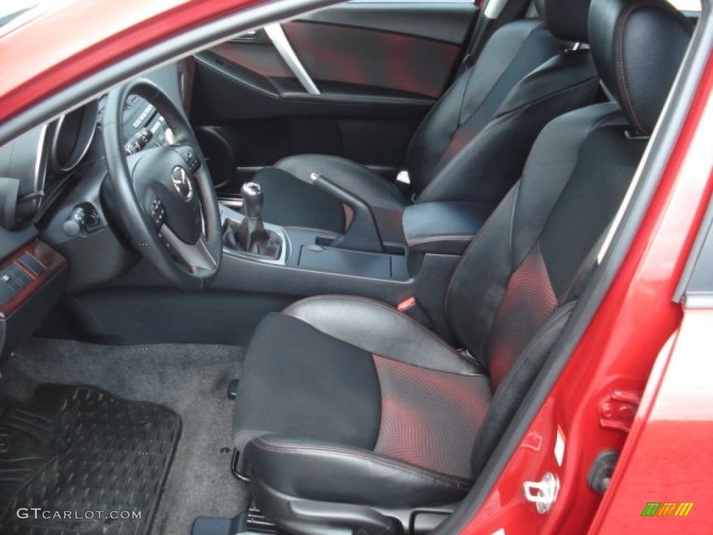 Black/Red Interior 2010 Mazda MAZDA3 MAZDASPEED3 Sport 5 Door Photo #69275489