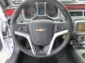 Inferno Orange 2013 Chevrolet Camaro SS/RS Coupe Steering Wheel