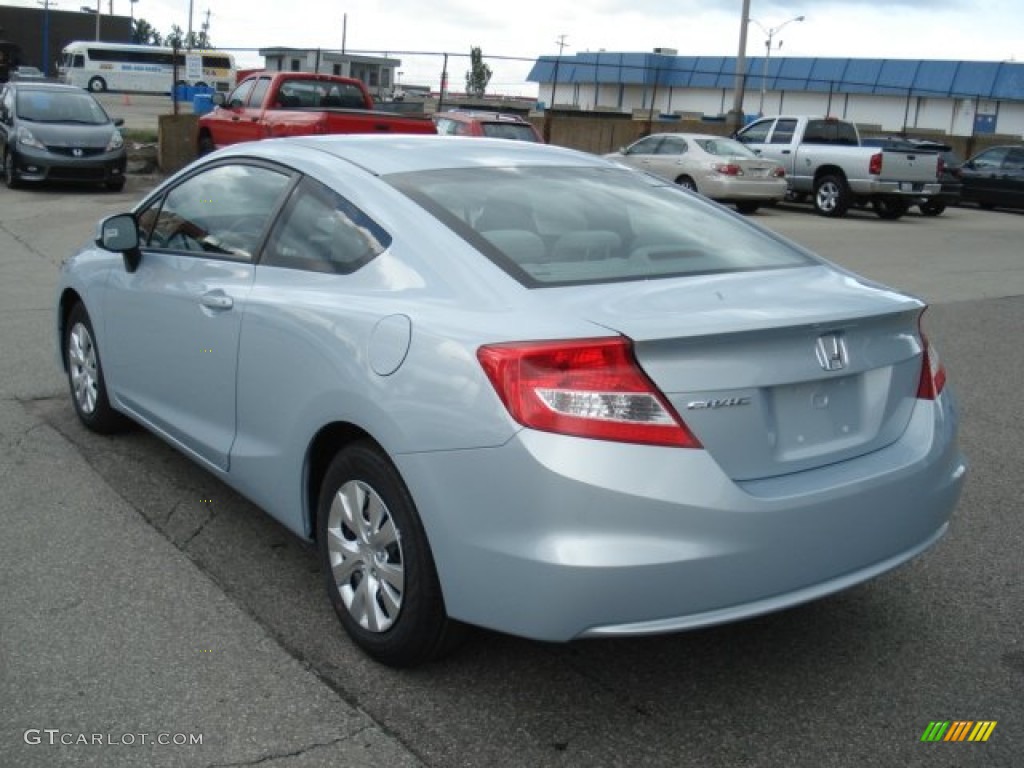 2012 Civic LX Coupe - Cool Mist Metallic / Gray photo #7