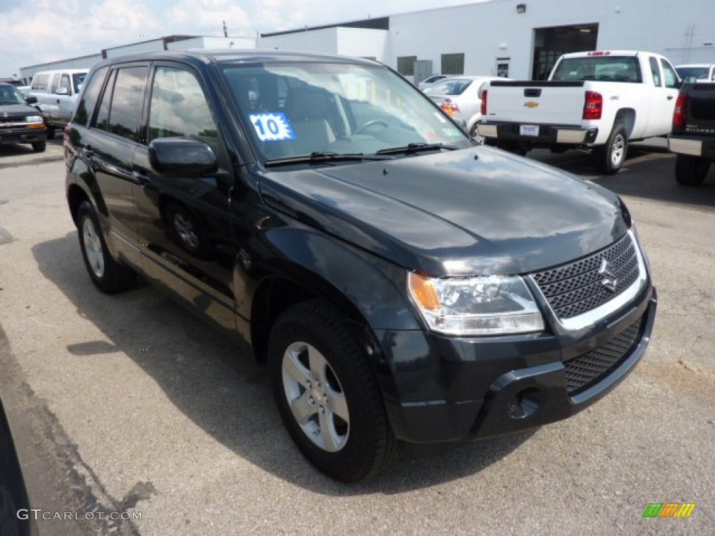 2010 Grand Vitara Premium 4x4 - Black Pearl / Beige photo #1