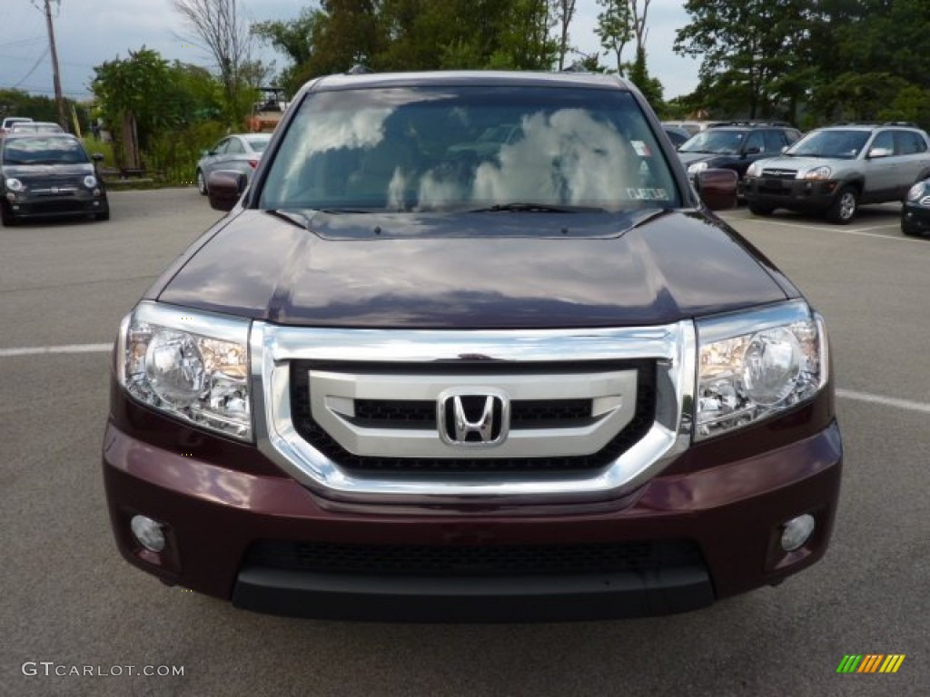 2010 Pilot EX 4WD - Dark Cherry Pearl / Beige photo #2