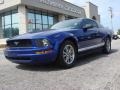 2005 Sonic Blue Metallic Ford Mustang V6 Deluxe Coupe  photo #1