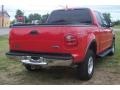 2002 Bright Red Ford F150 XLT SuperCrew 4x4  photo #3