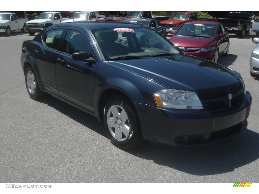 2008 Avenger SE - Modern Blue Pearl / Dark Khaki/Light Graystone photo #1