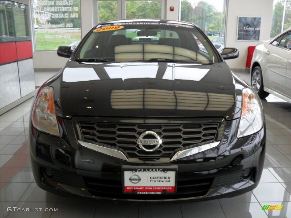 2009 Altima 2.5 S Coupe - Super Black / Charcoal photo #3