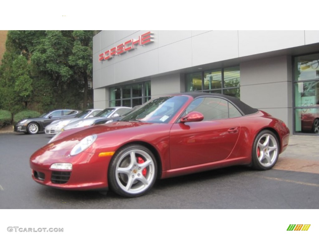 2009 911 Carrera S Cabriolet - Ruby Red Metallic / Black photo #3