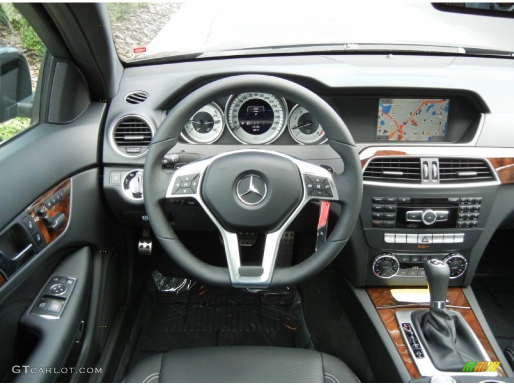 2013 Mercedes-Benz C 250 Coupe Black Dashboard Photo #69283566