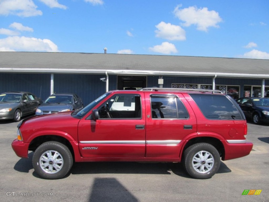 1999 Jimmy SLT 4x4 - Cherry Red Metallic / Graphite photo #2