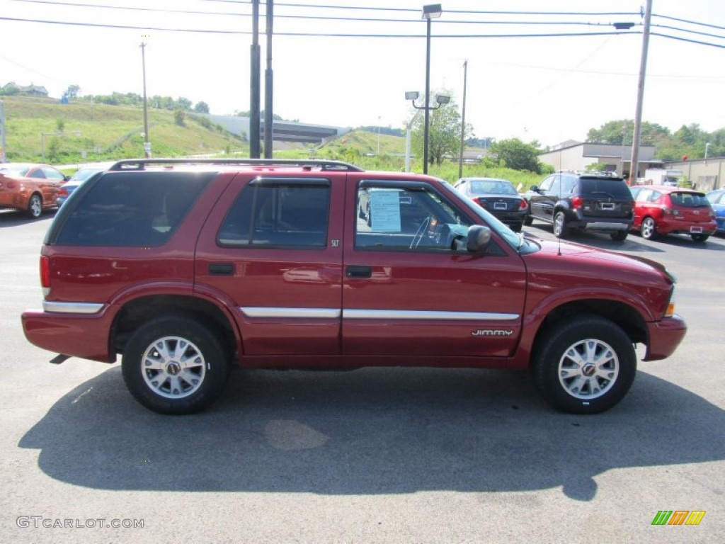 1999 Jimmy SLT 4x4 - Cherry Red Metallic / Graphite photo #4