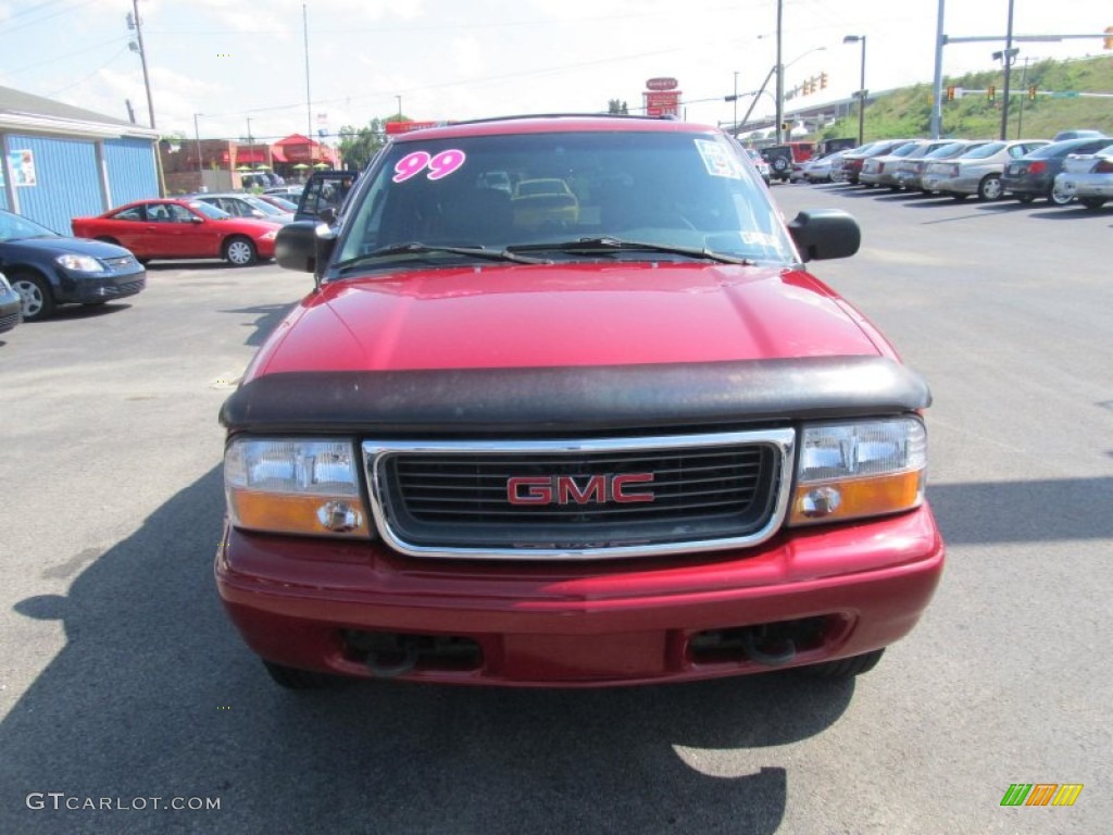 1999 Jimmy SLT 4x4 - Cherry Red Metallic / Graphite photo #6
