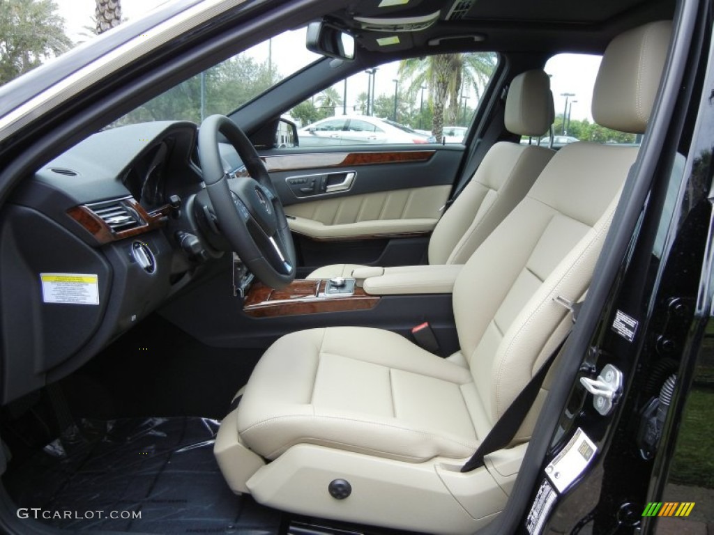 Almond Interior 2013 Mercedes-Benz E 350 Sedan Photo #69284010