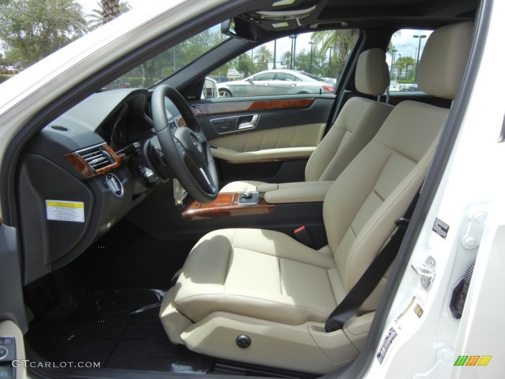 Almond Interior 2013 Mercedes-Benz E 350 Sedan Photo #69284238