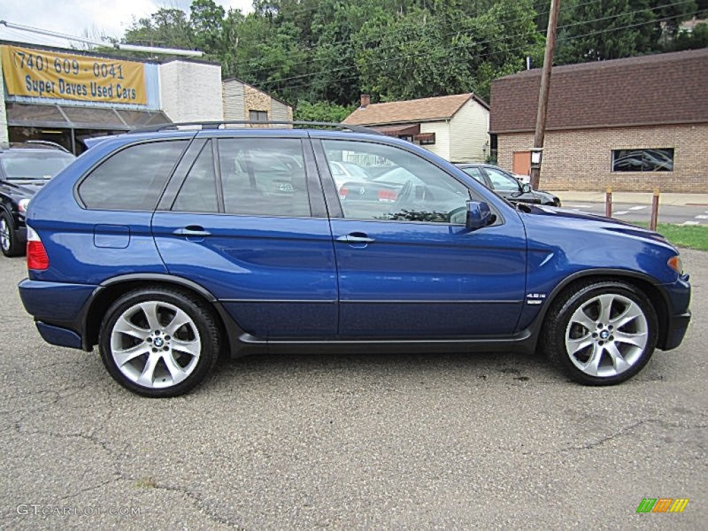 2006 X5 4.8is - Le Mans Blue Metallic / Cream Beige photo #9