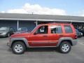 2005 Inferno Red Crystal Pearl Jeep Liberty Sport 4x4  photo #2