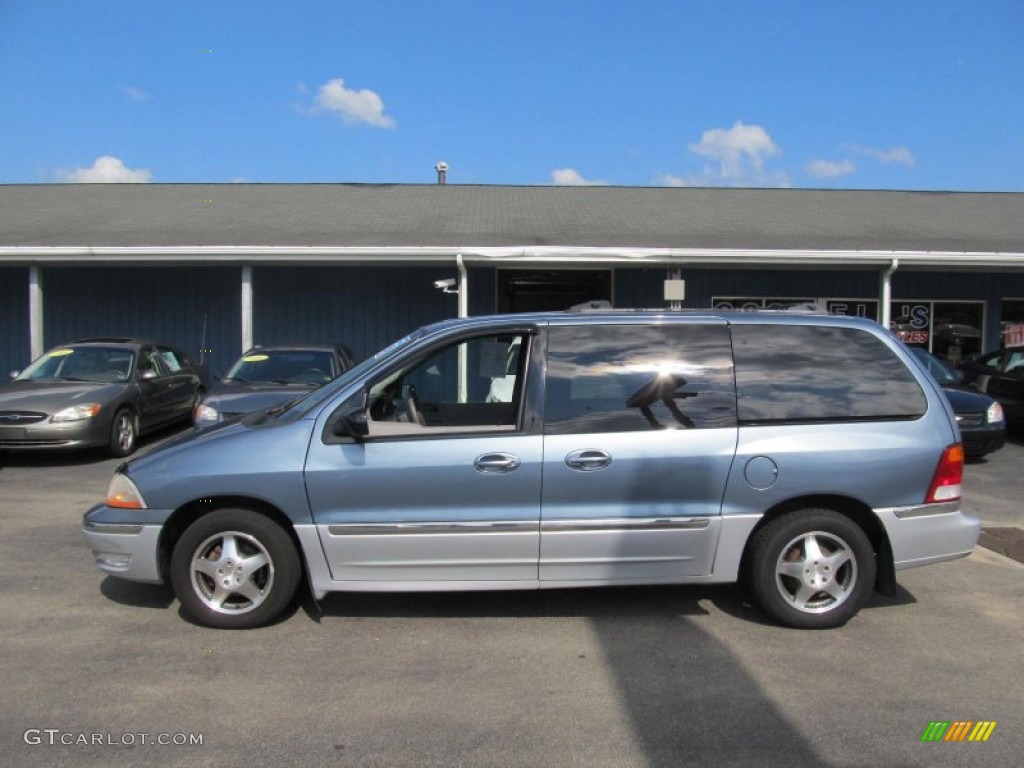 2000 Windstar SEL - Medium Steel Blue Metallic / Medium Graphite photo #2