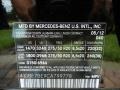 040: Black 2012 Mercedes-Benz GL 450 4Matic Color Code