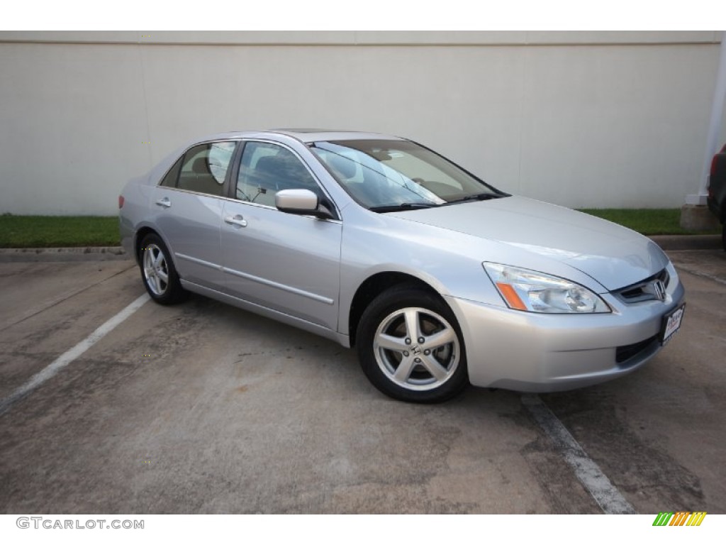 2005 Accord EX Sedan - Satin Silver Metallic / Black photo #1