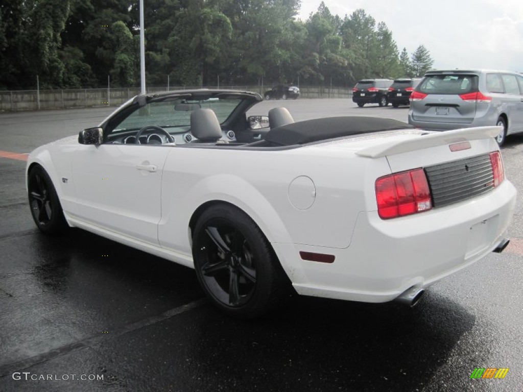 2007 Mustang GT Premium Convertible - Performance White / Dark Charcoal photo #5