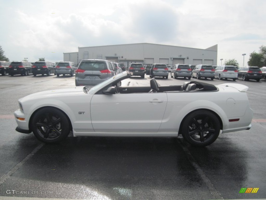 2007 Mustang GT Premium Convertible - Performance White / Dark Charcoal photo #6