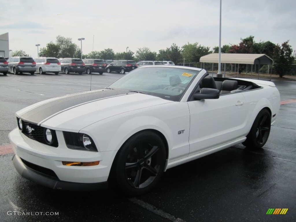 2007 Mustang GT Premium Convertible - Performance White / Dark Charcoal photo #7