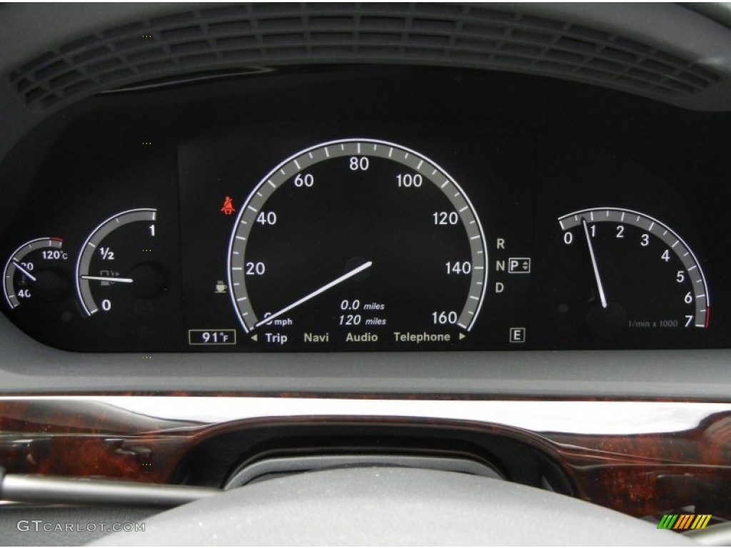 2012 Mercedes-Benz S 550 Sedan Gauges Photo #69285600