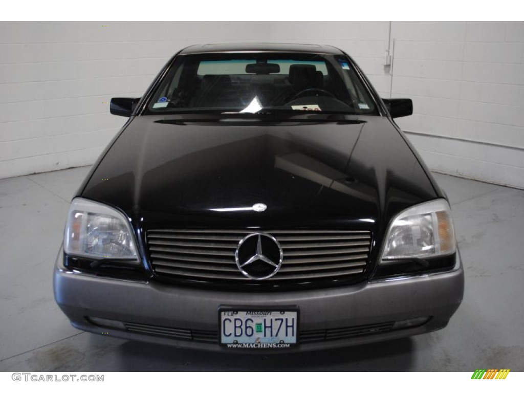 1993 S Class 600 SEC Coupe - Black / Black photo #2