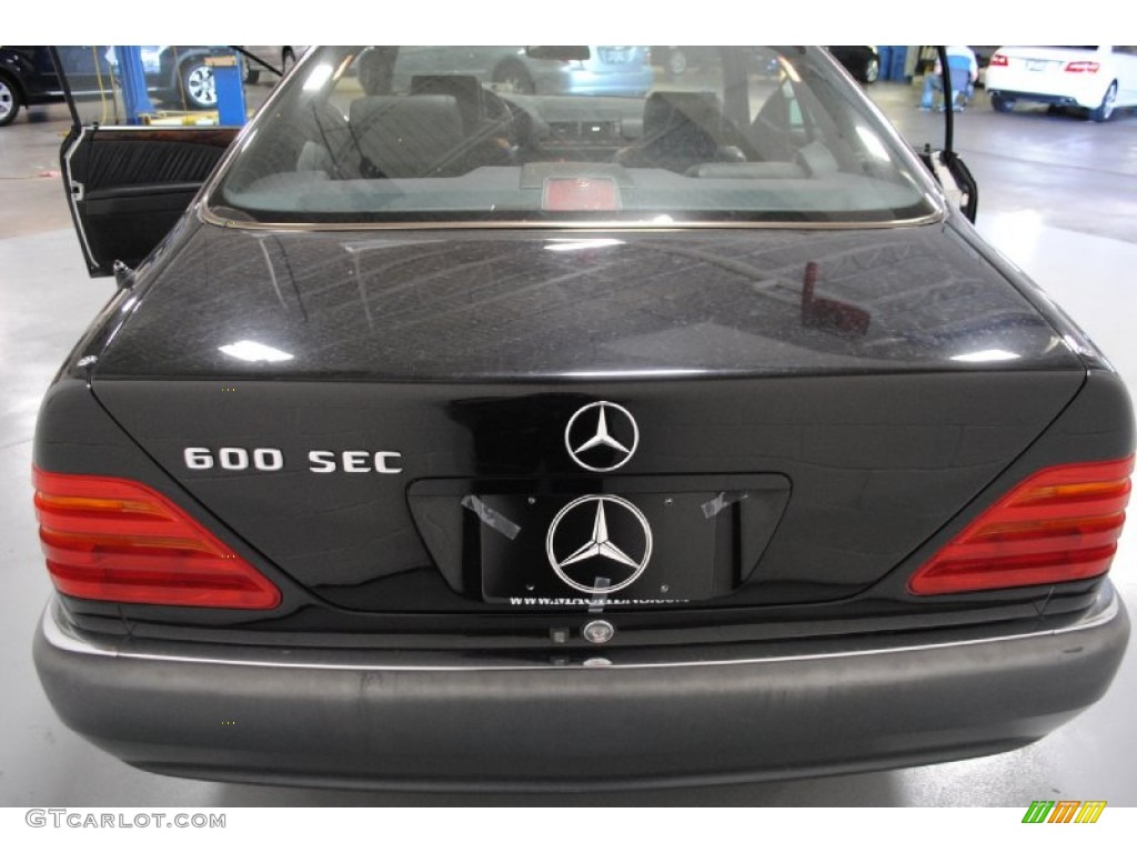 1993 S Class 600 SEC Coupe - Black / Black photo #6