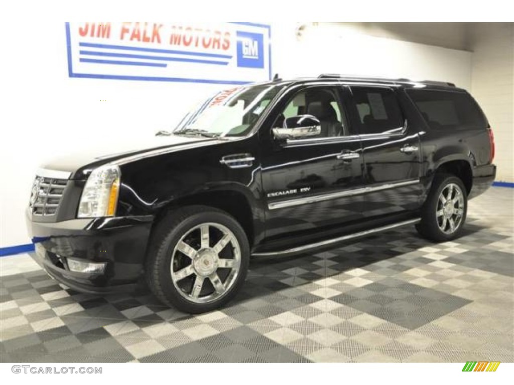 2012 Escalade ESV Luxury AWD - Black Raven / Ebony/Ebony photo #1