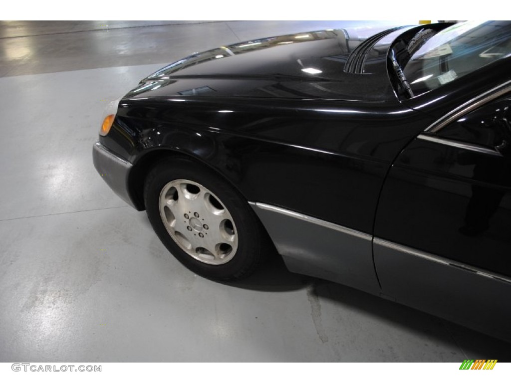1993 S Class 600 SEC Coupe - Black / Black photo #19