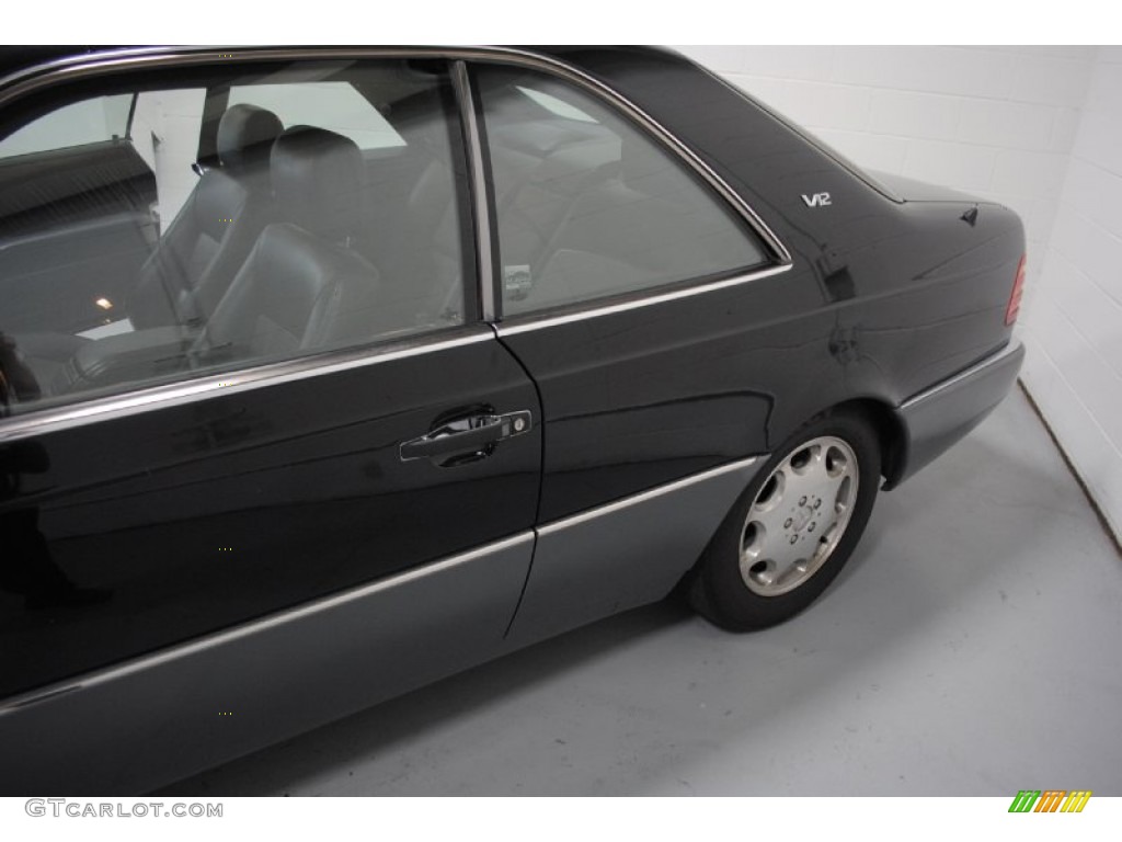 1993 S Class 600 SEC Coupe - Black / Black photo #20