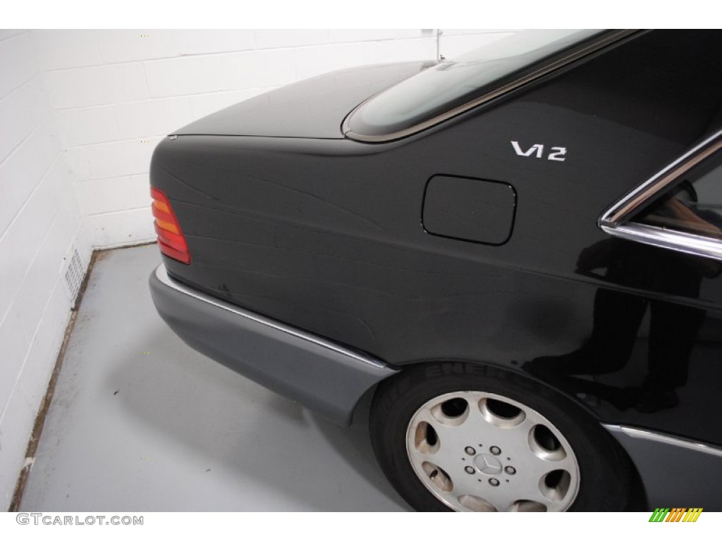 1993 S Class 600 SEC Coupe - Black / Black photo #21