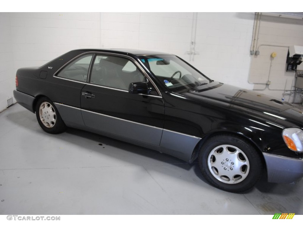 1993 S Class 600 SEC Coupe - Black / Black photo #27