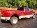 2012 Deep Cherry Red Crystal Pearl Dodge Ram 3500 HD Laramie Longhorn Crew Cab 4x4 Dually  photo #3