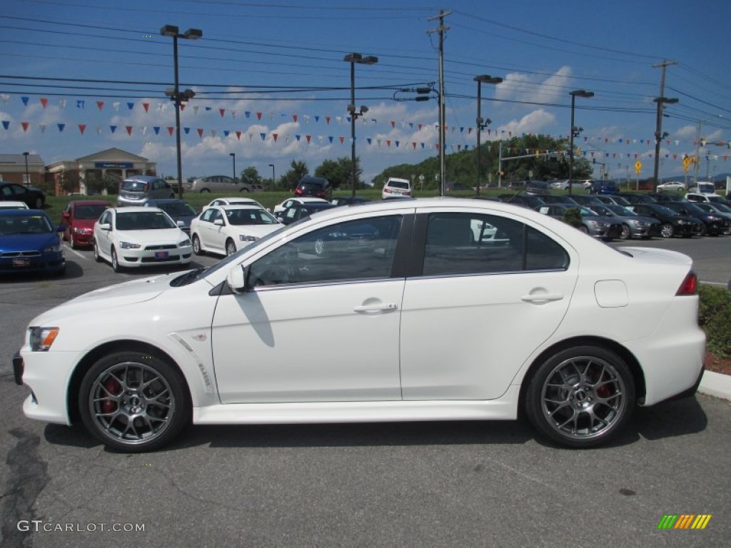 2012 Lancer Evolution MR - Wicked White / Black Recaro photo #1