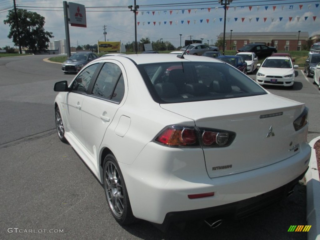 2012 Lancer Evolution MR - Wicked White / Black Recaro photo #2