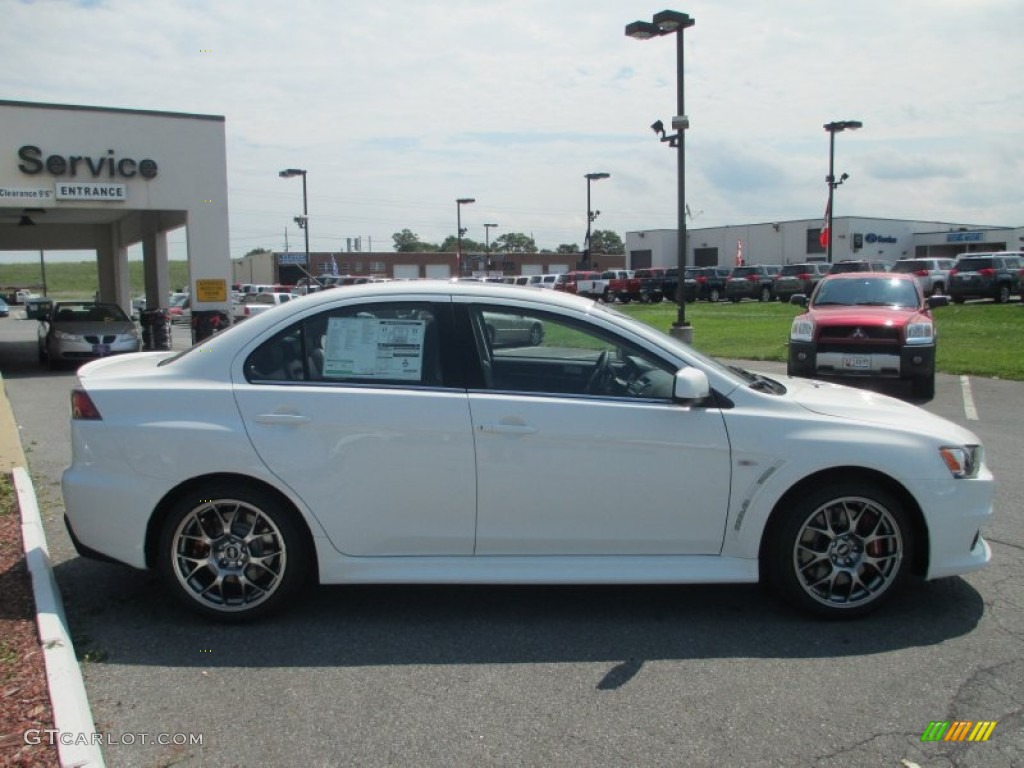 Wicked White 2012 Mitsubishi Lancer Evolution MR Exterior Photo #69286740