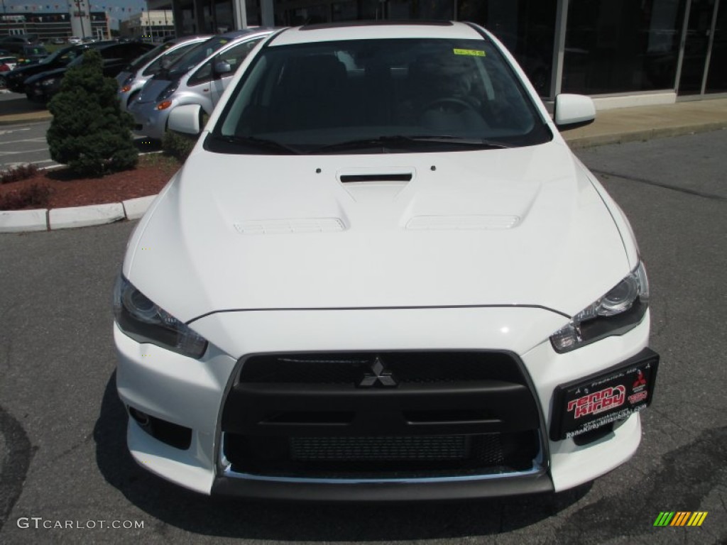 2012 Lancer Evolution MR - Wicked White / Black Recaro photo #6