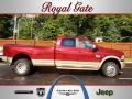 2012 Deep Cherry Red Crystal Pearl Dodge Ram 3500 HD Laramie Longhorn Crew Cab 4x4 Dually  photo #1