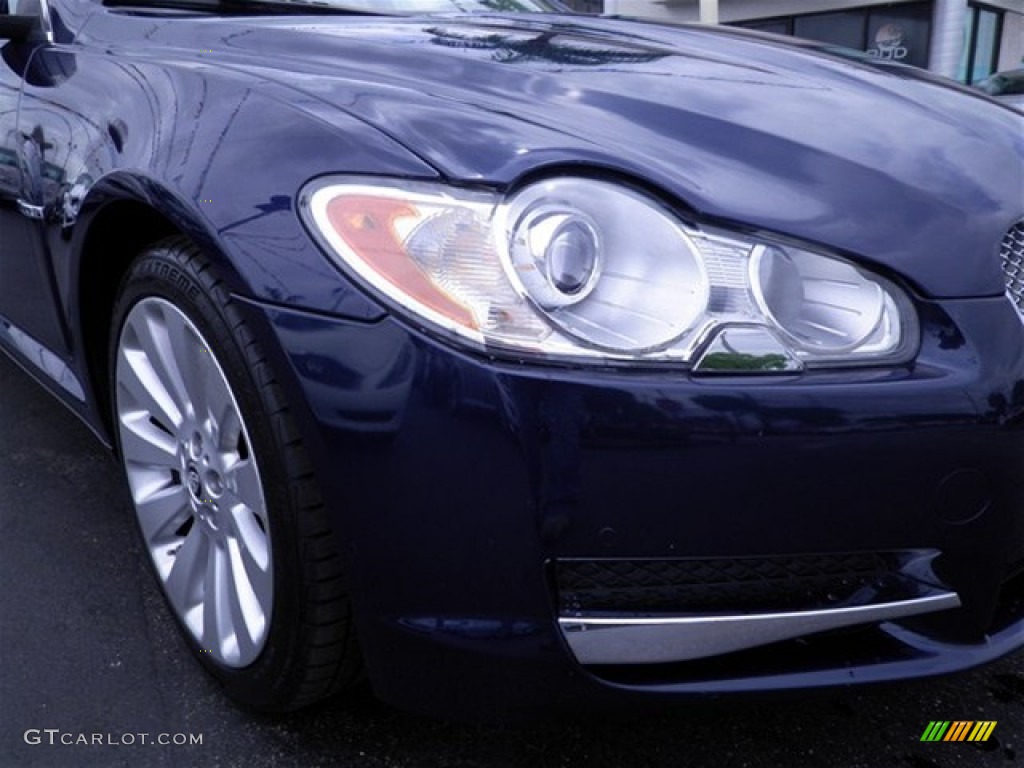 2009 XF Premium Luxury - Indigo Blue Metallic / Ivory/Oyster photo #2