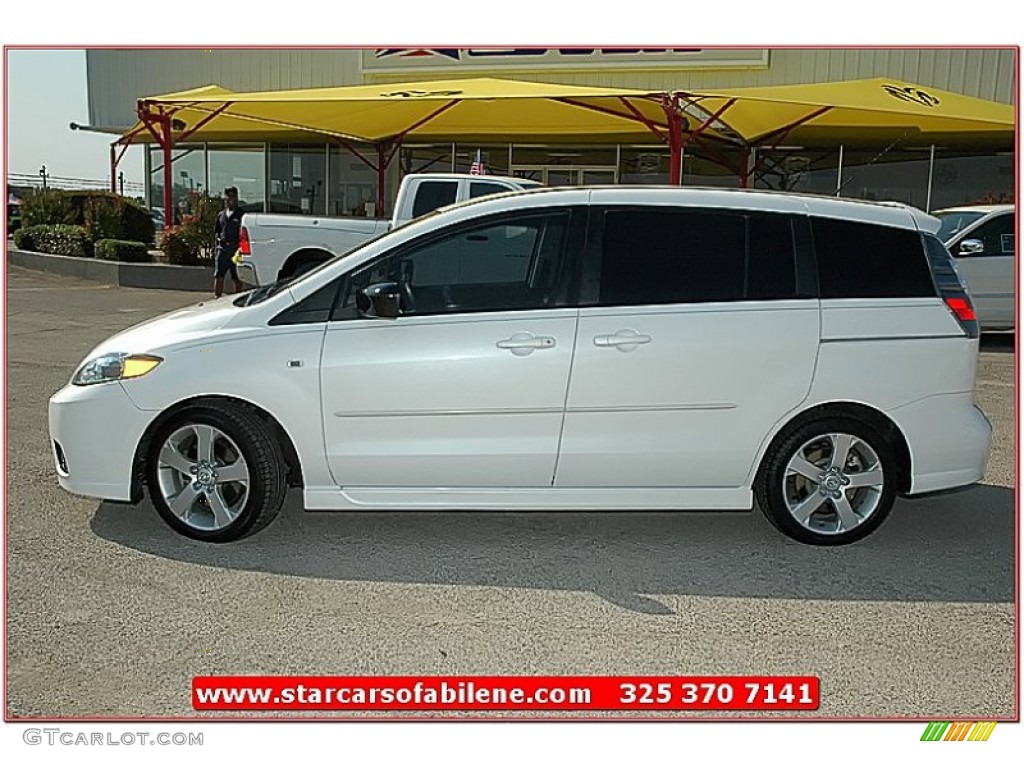 2006 MAZDA5 Sport - Whitewater Pearl / Black photo #2
