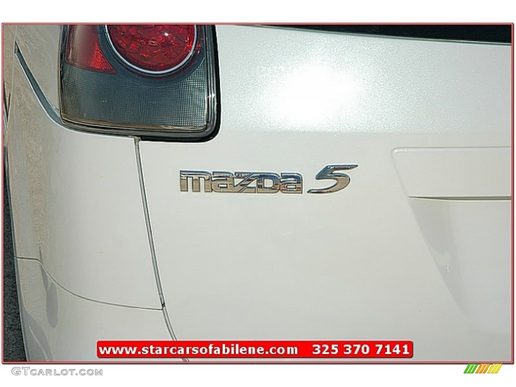 2006 MAZDA5 Sport - Whitewater Pearl / Black photo #4