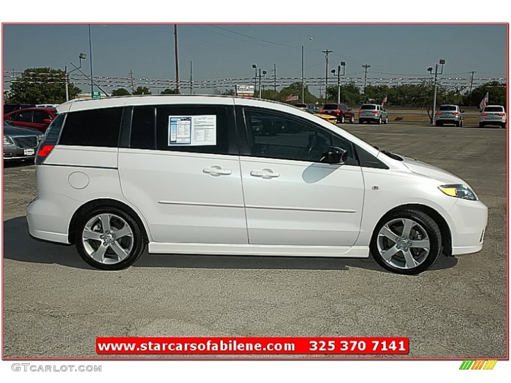 2006 MAZDA5 Sport - Whitewater Pearl / Black photo #7